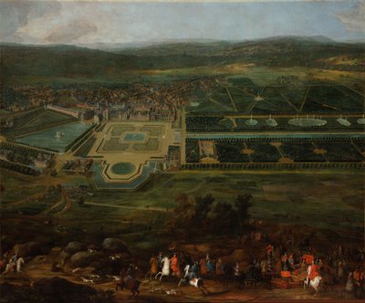 Ansicht des Schlosses von Fontainebleau von Pierre Denis Martin